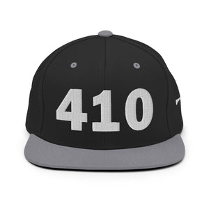 410 Area Code Snapback Hat