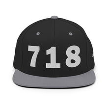 Load image into Gallery viewer, 718 Area Code Snapback Hat