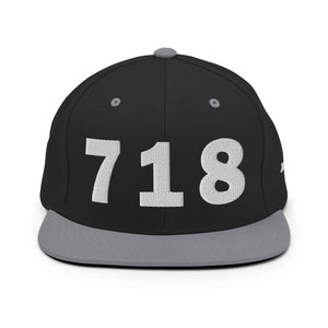 718 Area Code Snapback Hat