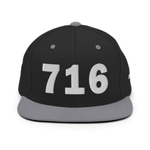 Load image into Gallery viewer, 716 Area Code Snapback Hat