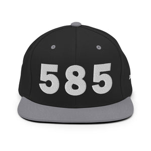 585 Area Code Snapback Hat