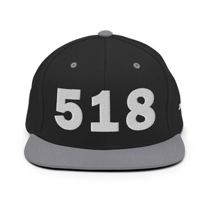 518 Area Code Snapback Hat