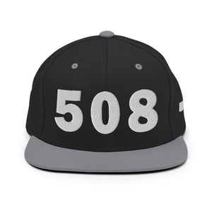 508 Area Code Snapback Hat