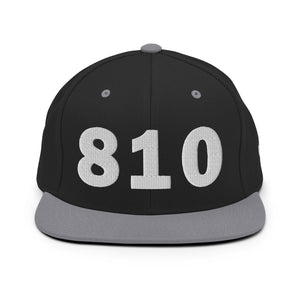 810 Area Code Snapback Hat