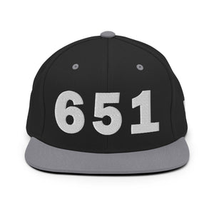 651 Area Code Snapback Hat