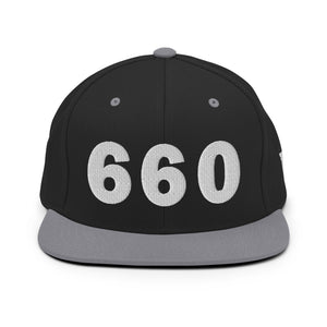 660 Area Code Snapback Hat