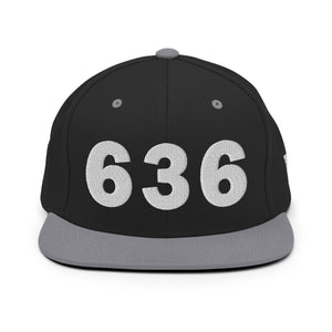 636 Area Code Snapback Hat