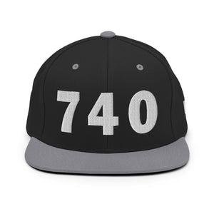 740 Area Code Snapback Hat