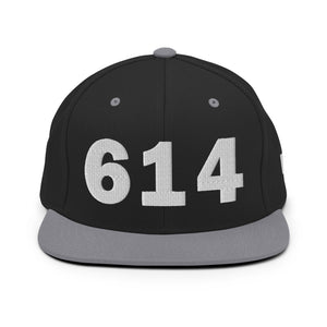 614 Area Code Snapback Hat