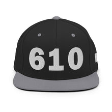 Load image into Gallery viewer, 610 Area Code Snapback Hat