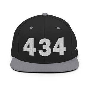 434 Area Code Snapback Hat