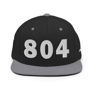 804 Area Code Snapback Hat