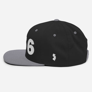 856 Area Code Snapback Hat