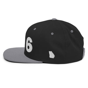 706 Area Code Snapback Hat