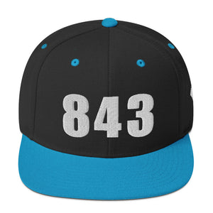 843 Area Code Snapback Hat