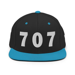 707 Area Code Snapback Hat