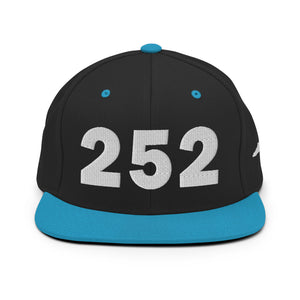 252 Area Code Snapback Hat