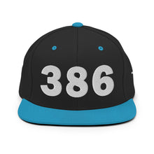 Load image into Gallery viewer, 386 Area Code Snapback Hat