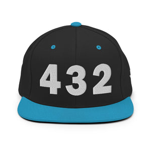 432 Area Code Snapback Hat
