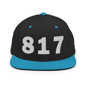 817 Area Code Snapback Hat