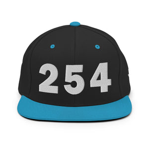 254 Area Code Snapback Hat