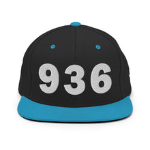 Load image into Gallery viewer, 936 Area Code Snapback Hat