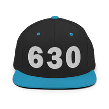 Load image into Gallery viewer, 630 Area Code Snapback Hat