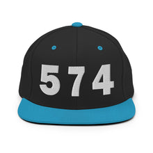 Load image into Gallery viewer, 574 Area Code Snapback Hat