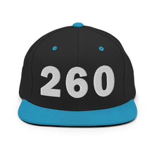 Load image into Gallery viewer, 260 Area Code Snapback Hat