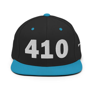 410 Area Code Snapback Hat