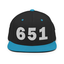 Load image into Gallery viewer, 651 Area Code Snapback Hat