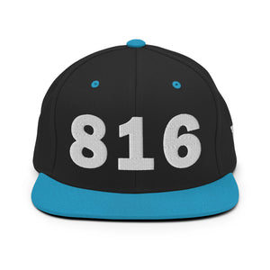 816 Area Code Snapback Hat