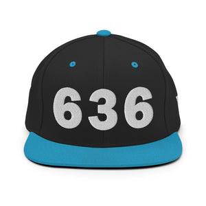 636 Area Code Snapback Hat
