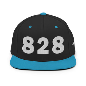 828 Area Code Snapback Hat