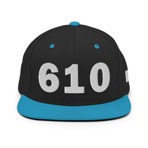 610 Area Code Snapback Hat