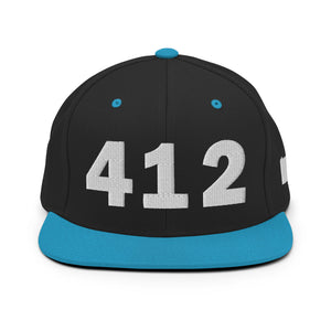 412 Area Code Snapback Hat