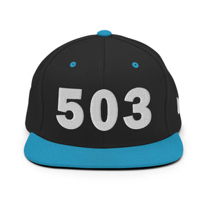 503 Area Code Snapback Hat