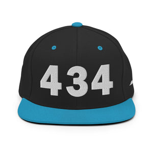 434 Area Code Snapback Hat