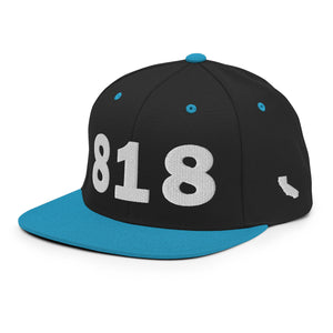 818 Area Code Snapback Hat