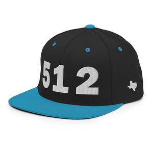 512 Area Code Snapback Hat