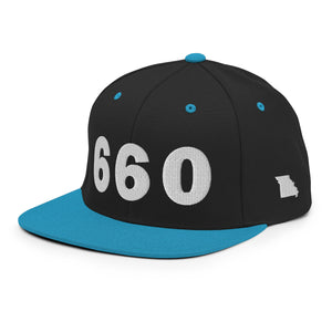 660 Area Code Snapback Hat