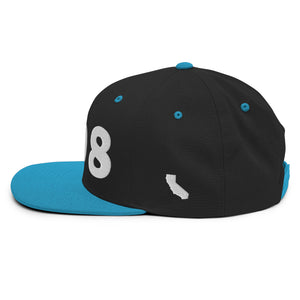 408 Area Code Snapback Hat