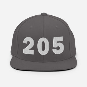 205 Area Code Snapback Hat