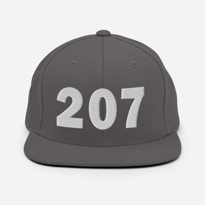 207 Area Code Snapback Hat