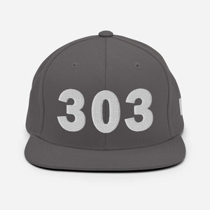 303 Area Code Snapback Hat