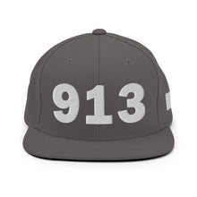 Load image into Gallery viewer, 913 Area Code Snapback Hat