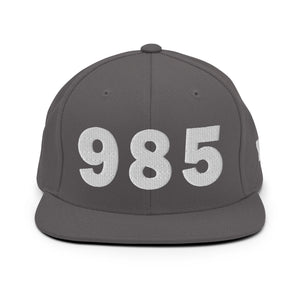 985 Area Code Snapback Hat