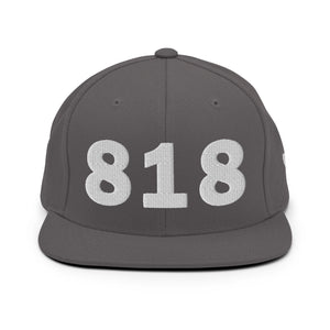 818 Area Code Snapback Hat