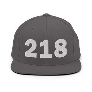 218 Area Code Snapback Hat