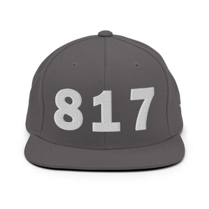 817 Area Code Snapback Hat